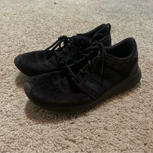 Black adidas cloud foam sneakers